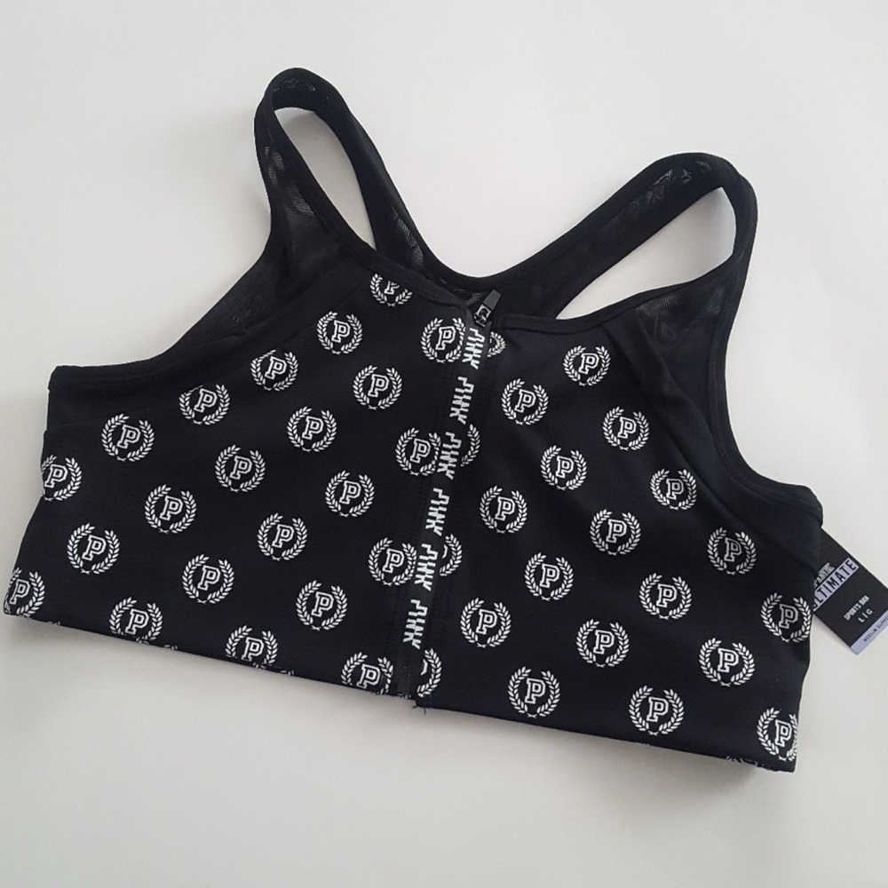 PINK Victoria's Secret Black Sports Bra